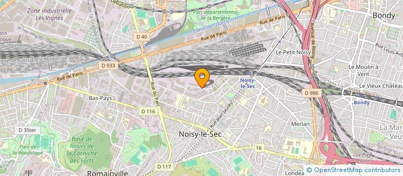 localisation de l'entreprise SCI DU CHATEAU à NOISY-LE-SEC