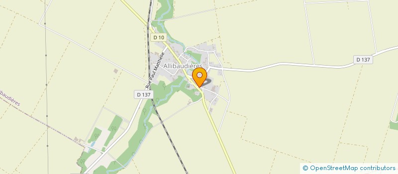 localisation de l'entreprise SCI DU CHATEAU  ALLIBAUDIERES