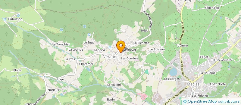 localisation de l'entreprise SCI DU CHATEAU  VERANNE