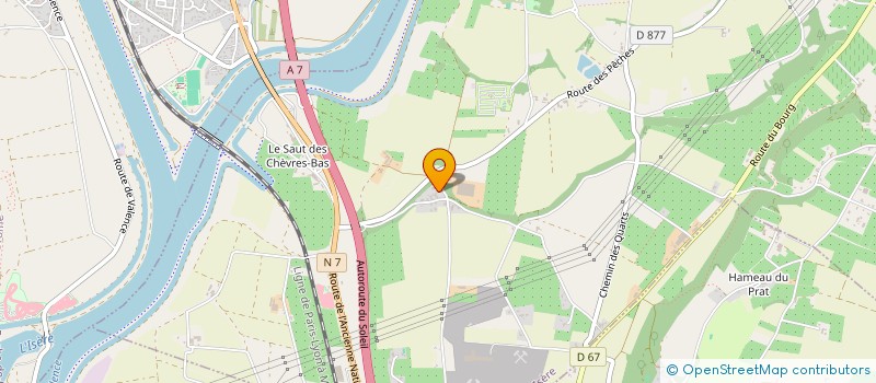 localisation de l'entreprise SCI DU CHATEAU  CHATEAUNEUF-SUR-ISERE