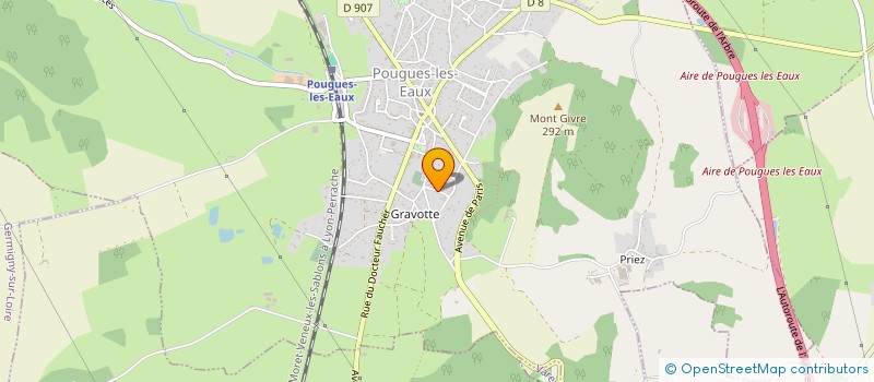 localisation de l'entreprise SCI DU CHATEAU  POUGUES-LES-EAUX