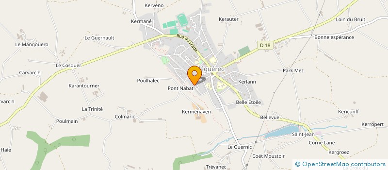 localisation de l'entreprise SCI DU CHATEAU  CLEGUEREC