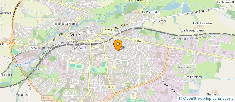 localisation de l'entreprise SCI DU CHATEAU  VITRE