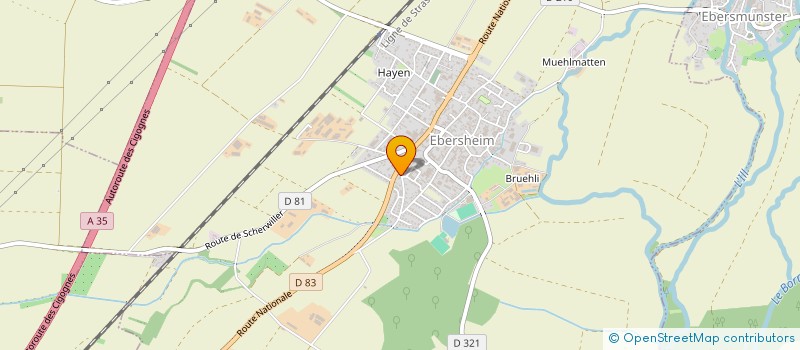 localisation de l'entreprise SCI DU CHATEAU  ORSCHWILLER