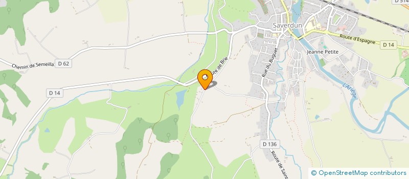localisation de l'entreprise SCI DU CHATEAU à SAVERDUN