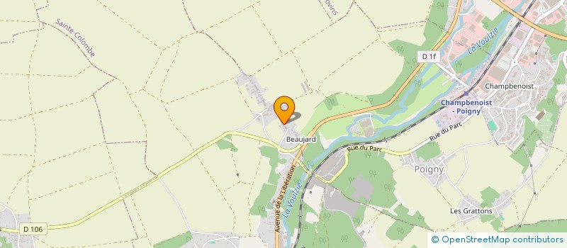 localisation de l'entreprise SCI DU CHATEAU  POIGNY