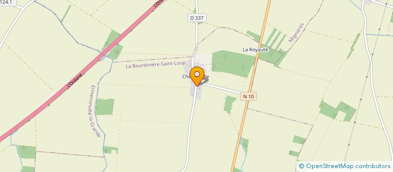 localisation de l'entreprise SCI DU CHATEAU A CHENONVILLE à LA BOURDINIERE-SAINT-LOUP