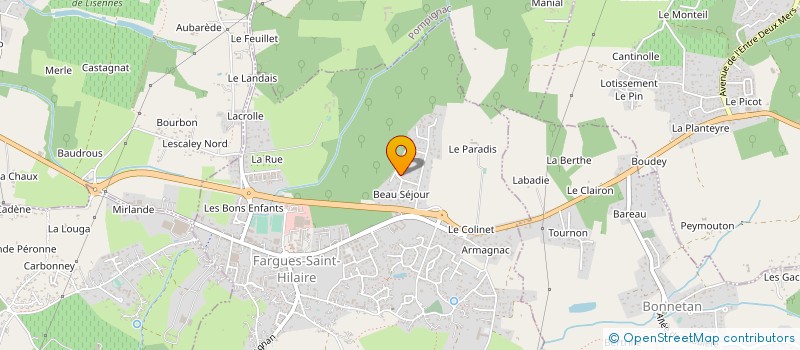 localisation de l'entreprise SCI DU CHATEAU BEAUSEJOUR  FARGUES-SAINT-HILAIRE