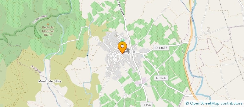 localisation de l'entreprise SCI DU CHATEAU D AUTIGNAC  AUTIGNAC