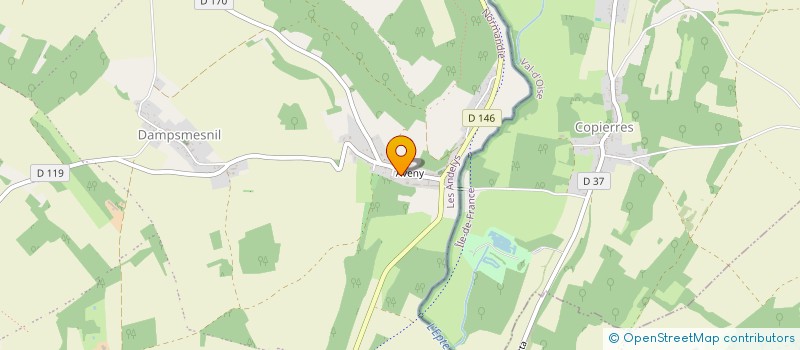 localisation de l'entreprise SCI DU CHATEAU D AVENY à VEXIN-SUR-EPTE