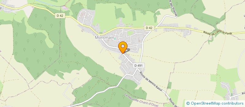 localisation de l'entreprise SCI DU CHATEAU D'EAU 2  MONTMAIN