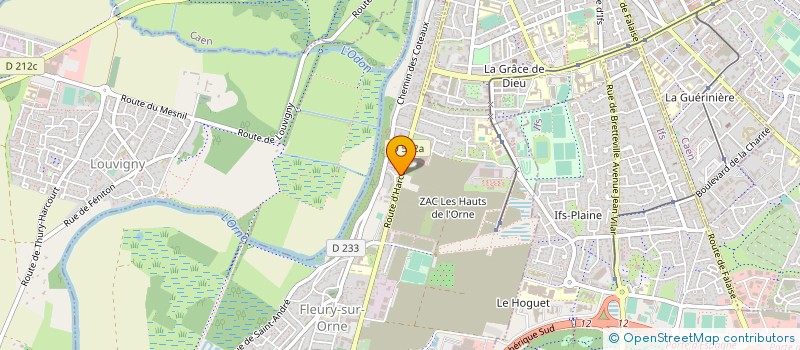 localisation de l'entreprise SCI DU CHATEAU D EAU  FLEURY-SUR-ORNE