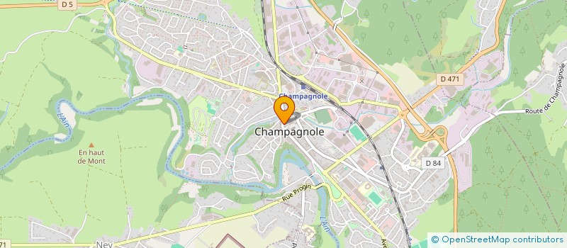 localisation de l'entreprise SCI DU CHATEAU D'EAU  CHAMPAGNOLE