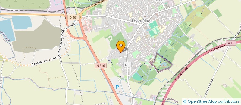 localisation de l'entreprise SCI DU CHATEAU D'EAU  LOON-PLAGE