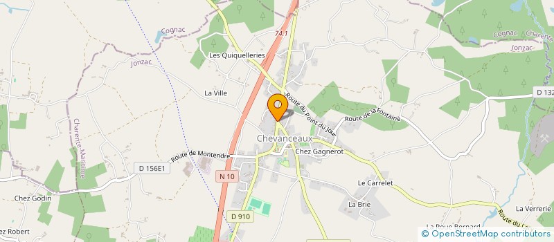 localisation de l'entreprise SCI DU CHATEAU D'EAU  CHEVANCEAUX