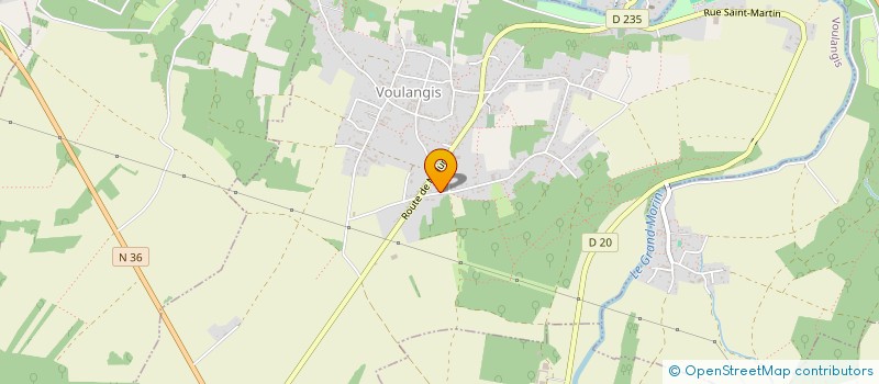 localisation de l'entreprise SCI DU CHATEAU D'EAU  VOULANGIS