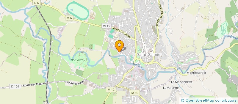 localisation de l'entreprise SCI DU CHATEAU D'EAU  SAINT-GALMIER