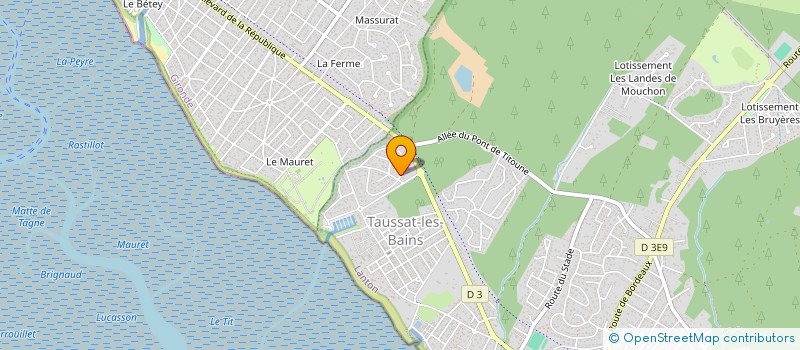 localisation de l'entreprise SCI DU CHATEAU D'EAU  LANTON