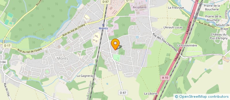 localisation de l'entreprise SCI DU CHATEAU D'EAU  MONTS