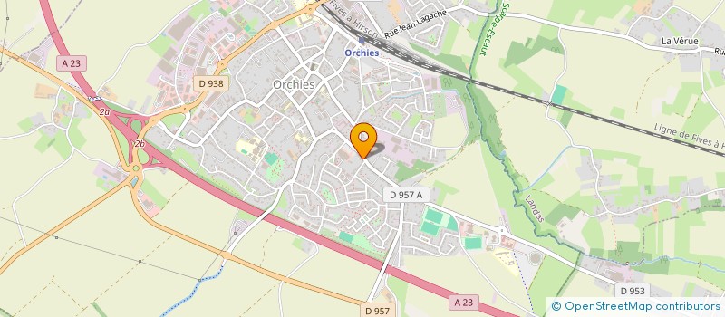 localisation de l'entreprise SCI DU CHATEAU D'EAU D'ORCHIES  MOUCHIN