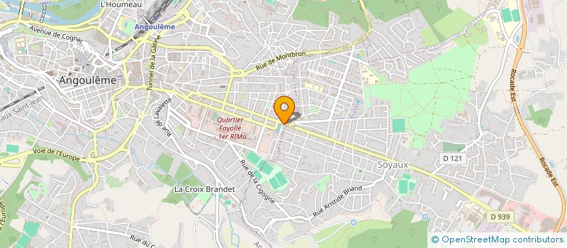 localisation de l'entreprise SCI DU CHATEAU D'EAUX à ANGOULEME