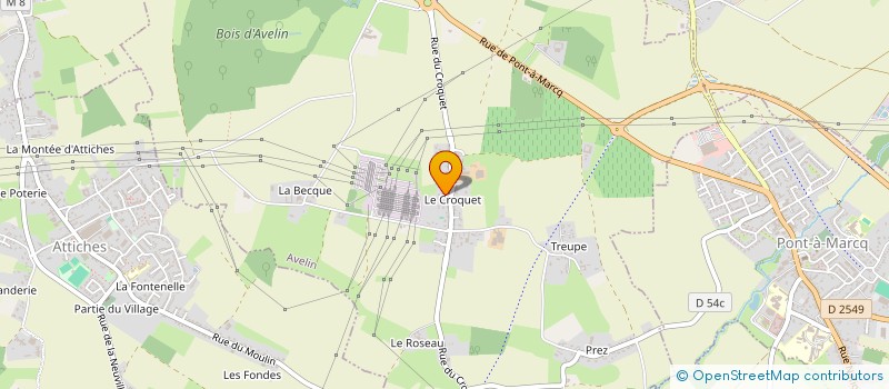 localisation de l'entreprise SCI DU CHATEAU D HAS  AVELIN