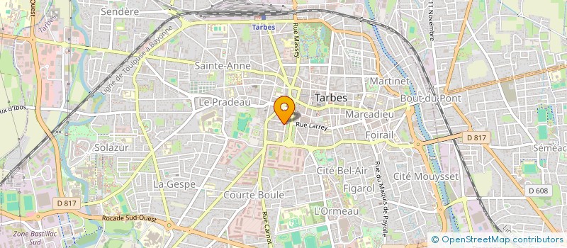 localisation de l'entreprise SCI DU CHATEAU D'O  TARBES