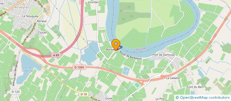 localisation de l'entreprise SCI DU CHATEAU DE BARBEYRAC  GENISSAC