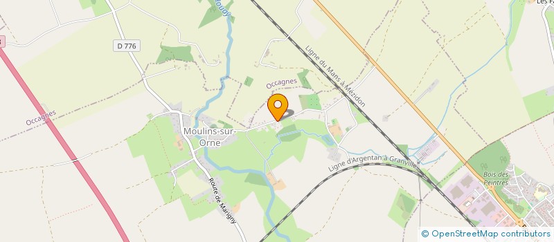 localisation de l'entreprise SCI DU CHATEAU DE BEL OEUVRE à MOULINS-SUR-ORNE