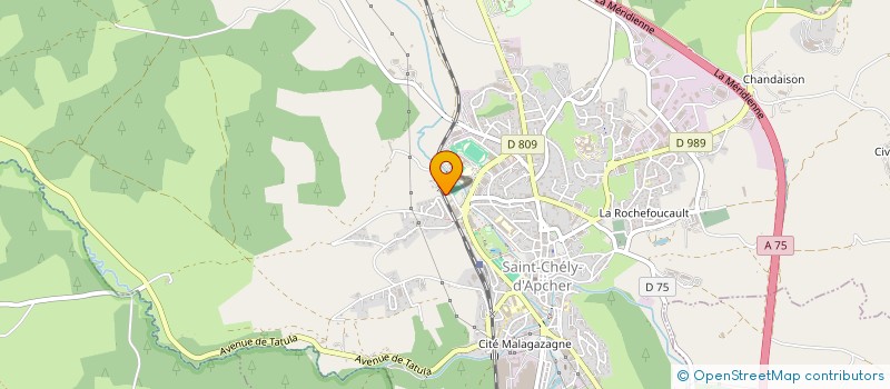 localisation de l'entreprise SCI DU CHATEAU DE BILLIERES  SAINT-CHELY-D'APCHER