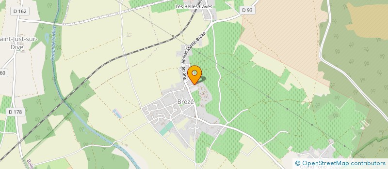 localisation de l'entreprise SCI DU CHATEAU DE BREZE  BELLEVIGNE-LES-CHATEAUX