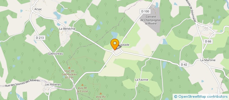 localisation de l'entreprise SCI DU CHATEAU DE BRIE à CHAMPAGNAC-LA-RIVIERE