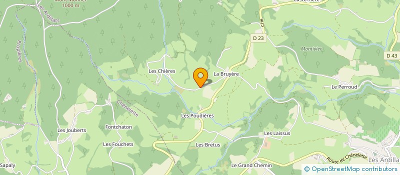 localisation de l'entreprise SCI DU CHATEAU DE CHAMPVIEL  BEAUJEU