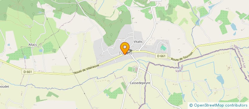 localisation de l'entreprise SCI DU CHATEAU DE FERRASSOU  DAUSSE