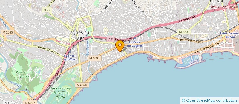 localisation de l'entreprise SCI DU CHATEAU DE FROESCHWILLER à CAGNES SUR MER