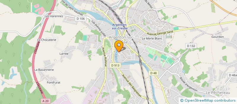 localisation de l'entreprise SCI DU CHATEAU DE GARGILESSE à ARGENTON-SUR-CREUSE