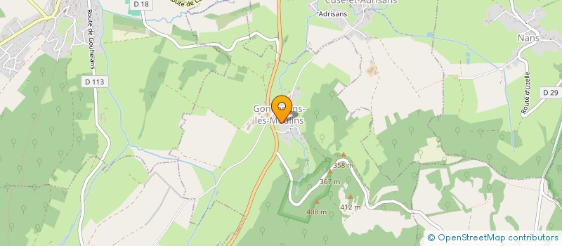 localisation de l'entreprise SCI DU CHATEAU DE GONDENANS LES MOULINS  GONDENANS-LES-MOULINS