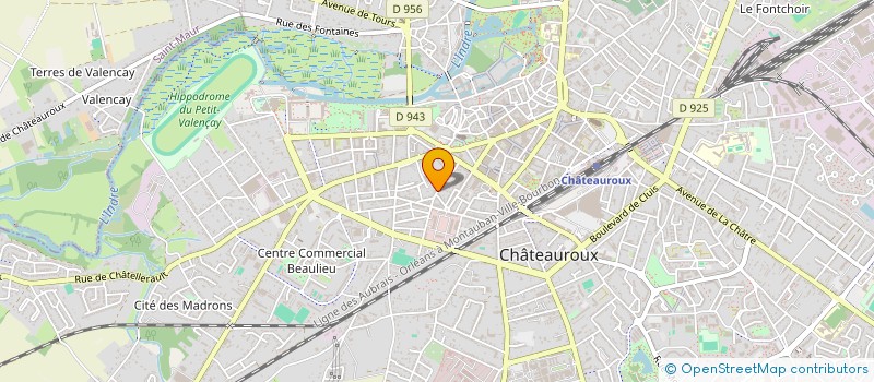 localisation de l'entreprise SCI DU CHATEAU DE L'INDRE à CHATEAUROUX