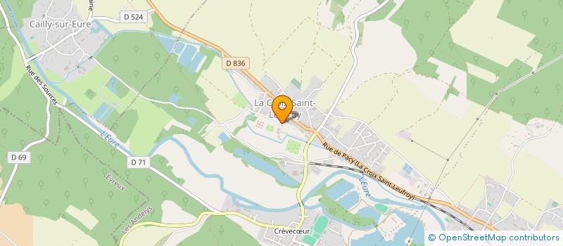 localisation de l'entreprise SCI DU CHATEAU DE LA CROIX SAINT LEUFROY  CLEF VALLEE D'EURE