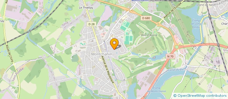 localisation de l'entreprise SCI DU CHATEAU DE LA TUILERIE  MONTCHANIN