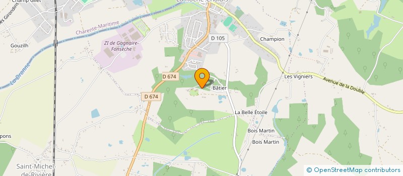 localisation de l'entreprise SCI DU CHATEAU DE LA VALOUZE  LA ROCHE-CHALAIS