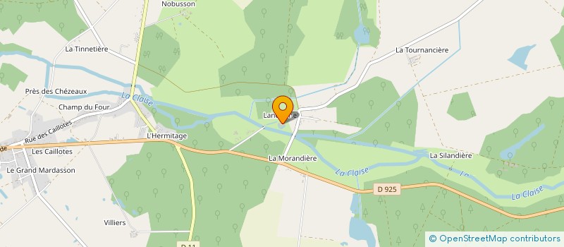 localisation de l'entreprise SCI DU CHATEAU DE LANCOSME à VENDŒUVRES