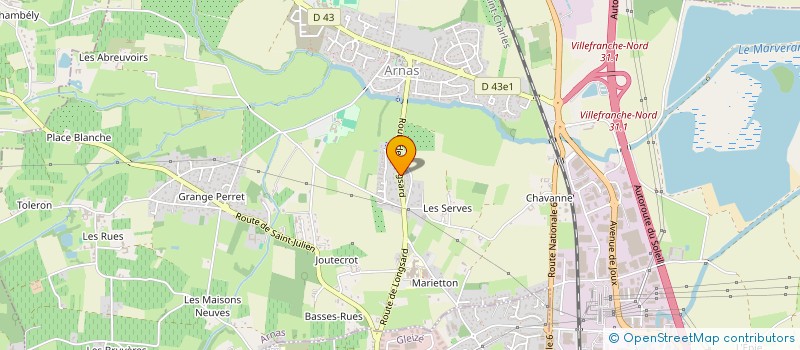 localisation de l'entreprise SCI DU CHATEAU DE LONGSARD  ARNAS