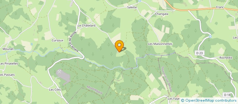 localisation de l'entreprise SCI DU CHATEAU DE MARCOUX  MONTREGARD