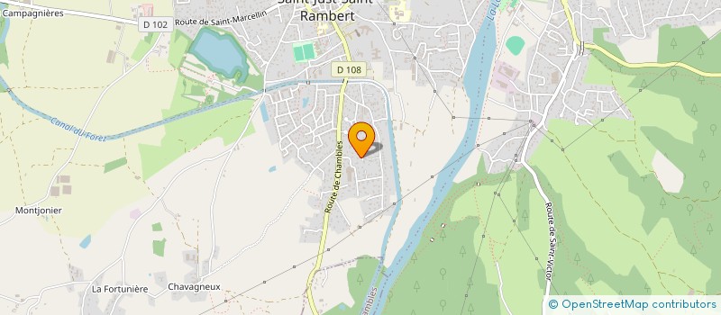 localisation de l'entreprise SCI DU CHATEAU DE MAUBOURG  SAINT-JUST-SAINT-RAMBERT