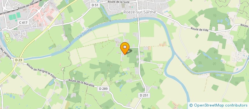 localisation de l'entreprise SCI DU CHATEAU DE MONTAUPIN  ROEZE-SUR-SARTHE