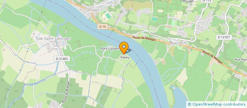 localisation de l'entreprise SCI DU CHATEAU DE MONTIGNY  ISLE-SAINT-GEORGES