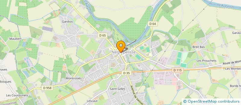 localisation de l'entreprise SCI DU CHATEAU DE MONTRICOUX  MONTRICOUX