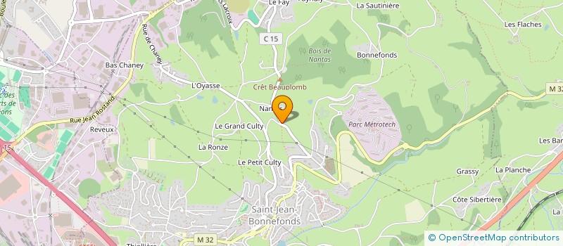 localisation de l'entreprise SCI DU CHATEAU DE NANTAS  SAINT-JEAN-BONNEFONDS