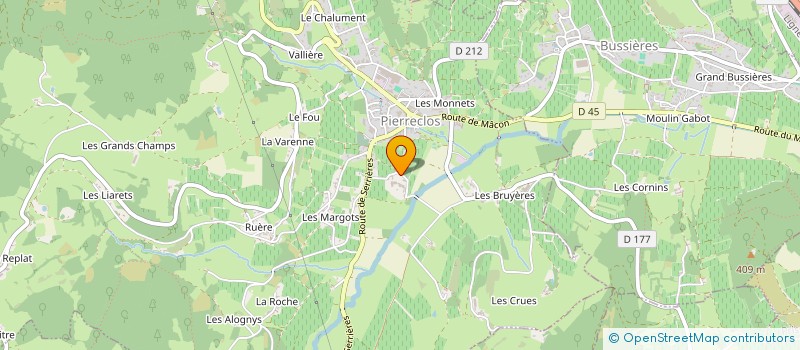 localisation de l'entreprise SCI DU CHATEAU DE PIERRECLOS  PIERRECLOS